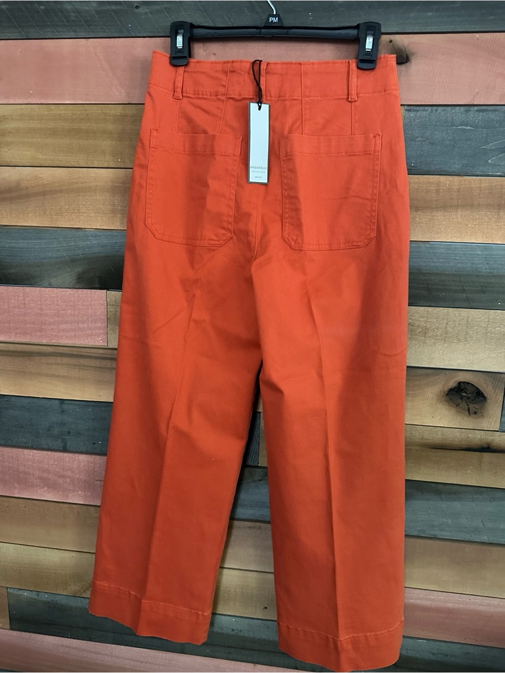NWT Bagatelle Cropped Cotton Wide Leg Twill Pants Sedona - Picture 8 of 8